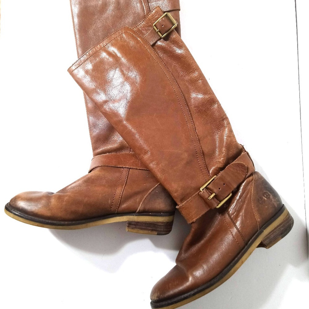 Lucky Brand Brown Leather Knee High Boots 6.5M